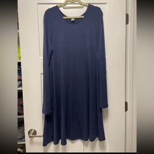 Long sleeve swing dress